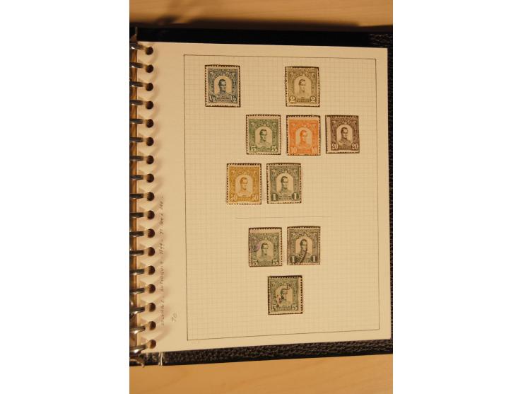 1859/1930 (ca.), ungebrauchte und gestempelte Sammlung mit Gebieten in 3 kleinen Ordnern, dabei bessere frühe Werte in zum Te