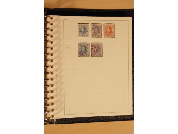 1859/1930 (ca.), ungebrauchte und gestempelte Sammlung mit Gebieten in 3 kleinen Ordnern, dabei bessere frühe Werte in zum Te