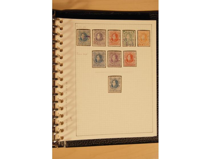 1859/1930 (ca.), ungebrauchte und gestempelte Sammlung mit Gebieten in 3 kleinen Ordnern, dabei bessere frühe Werte in zum Te