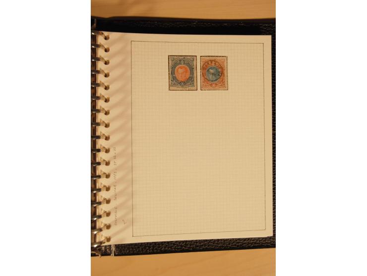 1859/1930 (ca.), ungebrauchte und gestempelte Sammlung mit Gebieten in 3 kleinen Ordnern, dabei bessere frühe Werte in zum Te
