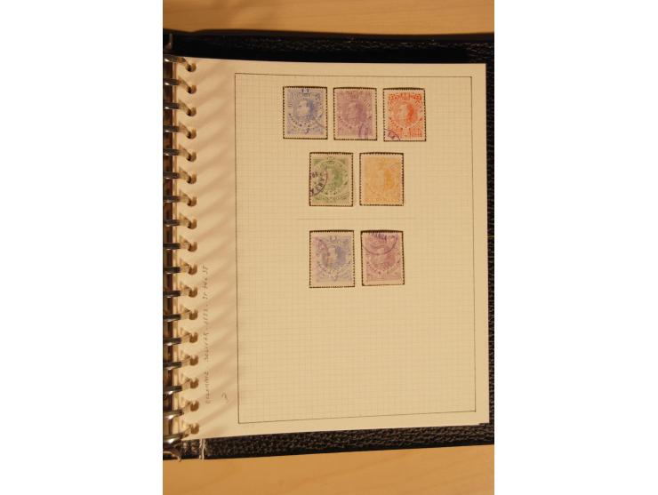 1859/1930 (ca.), ungebrauchte und gestempelte Sammlung mit Gebieten in 3 kleinen Ordnern, dabei bessere frühe Werte in zum Te