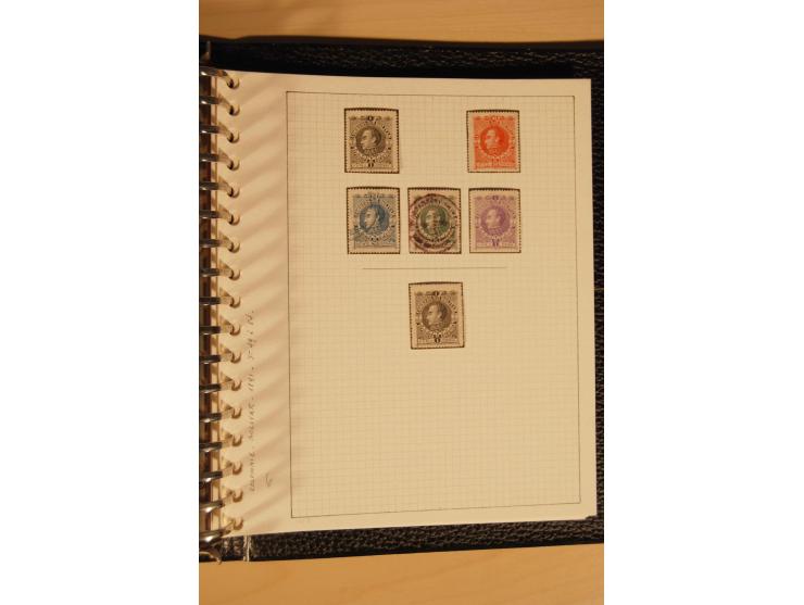 1859/1930 (ca.), ungebrauchte und gestempelte Sammlung mit Gebieten in 3 kleinen Ordnern, dabei bessere frühe Werte in zum Te