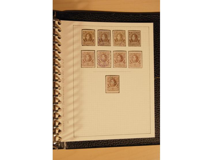 1859/1930 (ca.), ungebrauchte und gestempelte Sammlung mit Gebieten in 3 kleinen Ordnern, dabei bessere frühe Werte in zum Te