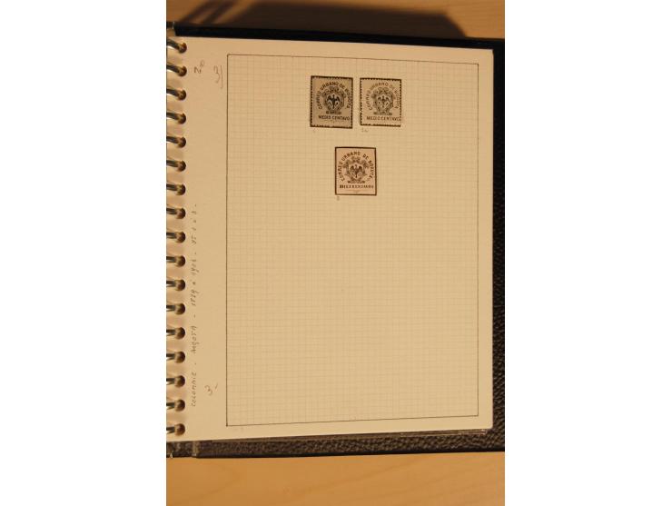 1859/1930 (ca.), ungebrauchte und gestempelte Sammlung mit Gebieten in 3 kleinen Ordnern, dabei bessere frühe Werte in zum Te