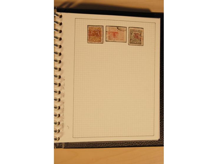 1859/1930 (ca.), ungebrauchte und gestempelte Sammlung mit Gebieten in 3 kleinen Ordnern, dabei bessere frühe Werte in zum Te