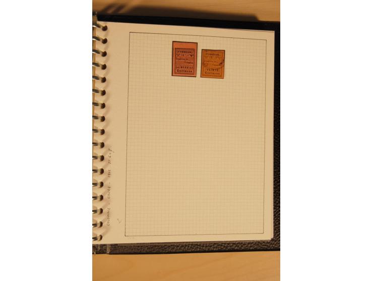 1859/1930 (ca.), ungebrauchte und gestempelte Sammlung mit Gebieten in 3 kleinen Ordnern, dabei bessere frühe Werte in zum Te