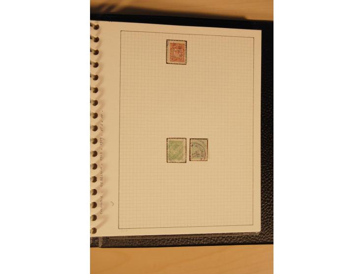 1859/1930 (ca.), ungebrauchte und gestempelte Sammlung mit Gebieten in 3 kleinen Ordnern, dabei bessere frühe Werte in zum Te