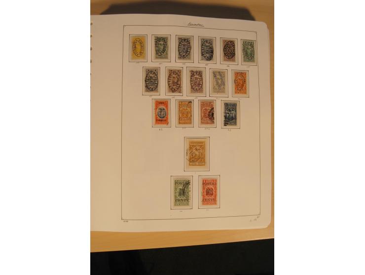 1865/2002 (ca.), meist gestempelte Sammlung mit 44 Briefen und Ganzsachen auf Albumblättern