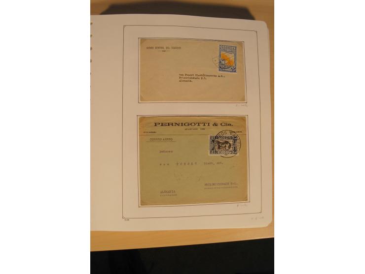 1865/2002 (ca.), meist gestempelte Sammlung mit 44 Briefen und Ganzsachen auf Albumblättern