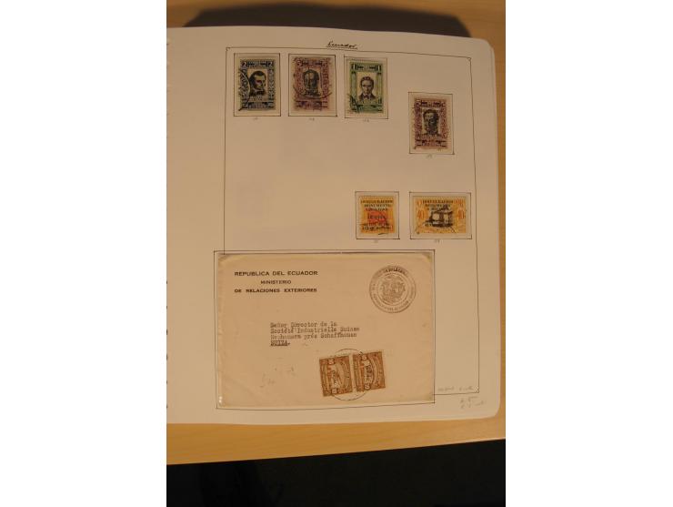 1865/2002 (ca.), meist gestempelte Sammlung mit 44 Briefen und Ganzsachen auf Albumblättern