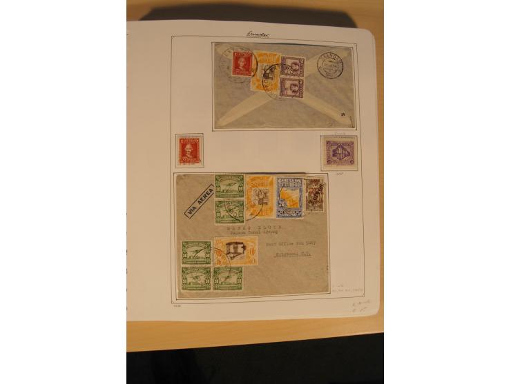 1865/2002 (ca.), meist gestempelte Sammlung mit 44 Briefen und Ganzsachen auf Albumblättern
