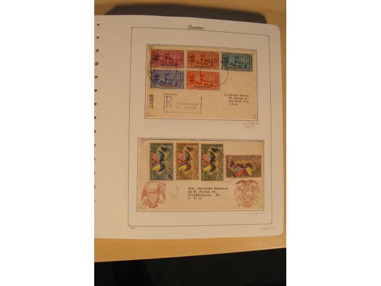 1865/2002 (ca.), meist gestempelte Sammlung mit 44 Briefen und Ganzsachen auf Albumblättern
