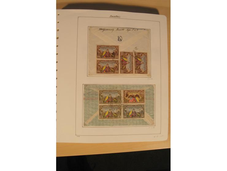 1865/2002 (ca.), meist gestempelte Sammlung mit 44 Briefen und Ganzsachen auf Albumblättern