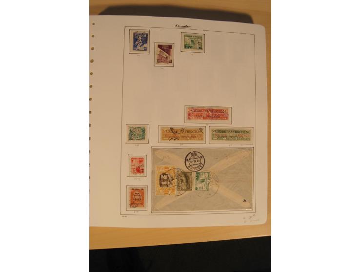1865/2002 (ca.), meist gestempelte Sammlung mit 44 Briefen und Ganzsachen auf Albumblättern