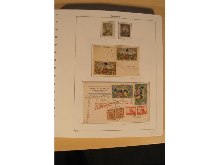 1865/2002 (ca.), meist gestempelte Sammlung mit 44 Briefen und Ganzsachen auf Albumblättern