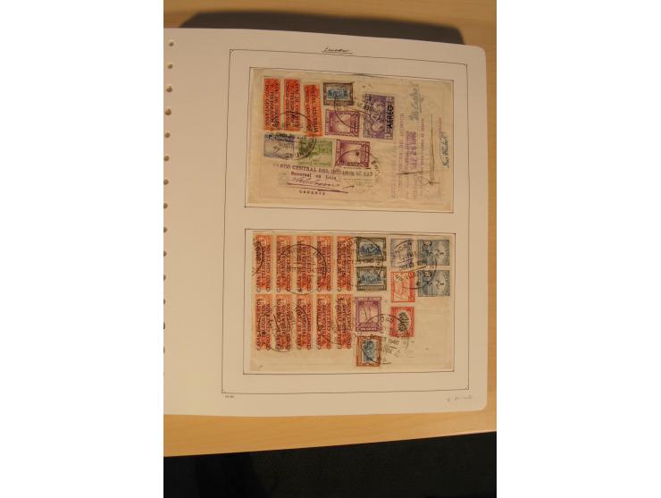1865/2002 (ca.), meist gestempelte Sammlung mit 44 Briefen und Ganzsachen auf Albumblättern