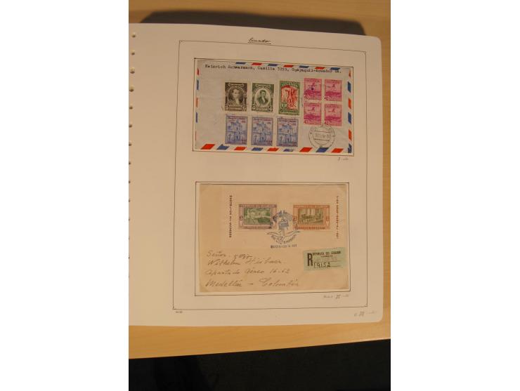 1865/2002 (ca.), meist gestempelte Sammlung mit 44 Briefen und Ganzsachen auf Albumblättern