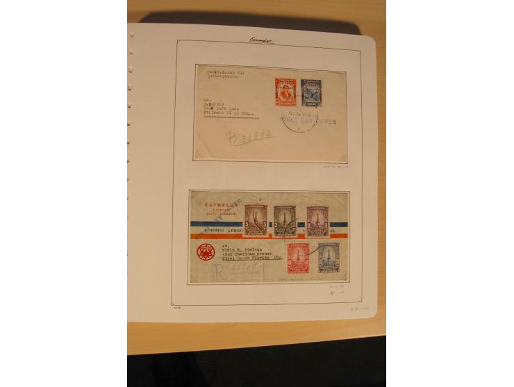 1865/2002 (ca.), meist gestempelte Sammlung mit 44 Briefen und Ganzsachen auf Albumblättern