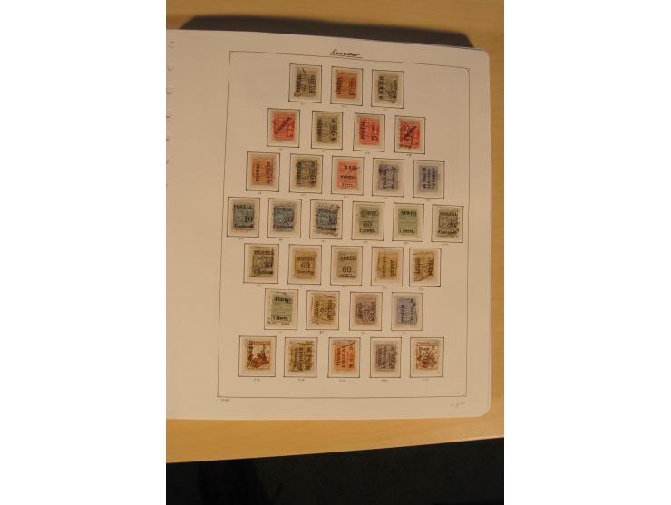1865/2002 (ca.), meist gestempelte Sammlung mit 44 Briefen und Ganzsachen auf Albumblättern