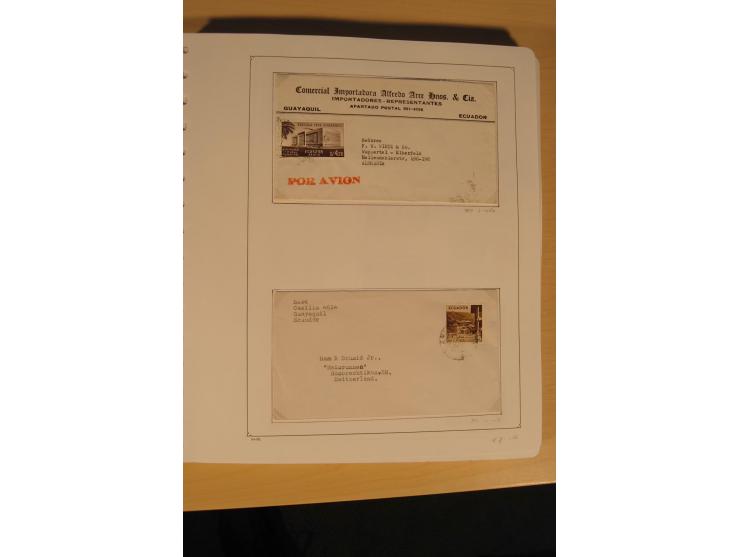 1865/2002 (ca.), meist gestempelte Sammlung mit 44 Briefen und Ganzsachen auf Albumblättern