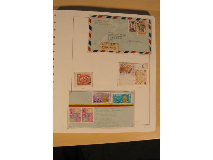 1865/2002 (ca.), meist gestempelte Sammlung mit 44 Briefen und Ganzsachen auf Albumblättern