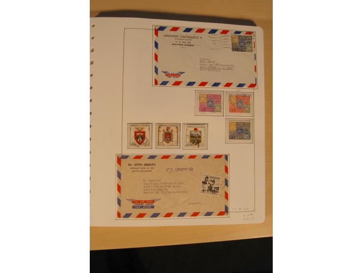 1865/2002 (ca.), meist gestempelte Sammlung mit 44 Briefen und Ganzsachen auf Albumblättern
