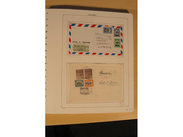 1865/2002 (ca.), meist gestempelte Sammlung mit 44 Briefen und Ganzsachen auf Albumblättern