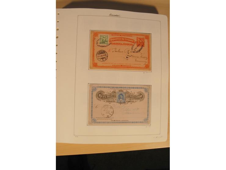 1865/2002 (ca.), meist gestempelte Sammlung mit 44 Briefen und Ganzsachen auf Albumblättern