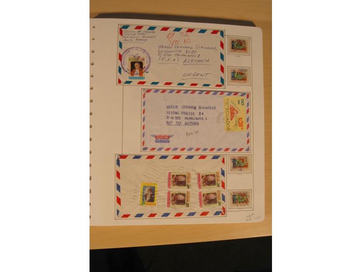 1865/2002 (ca.), meist gestempelte Sammlung mit 44 Briefen und Ganzsachen auf Albumblättern
