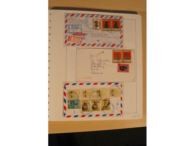 1865/2002 (ca.), meist gestempelte Sammlung mit 44 Briefen und Ganzsachen auf Albumblättern