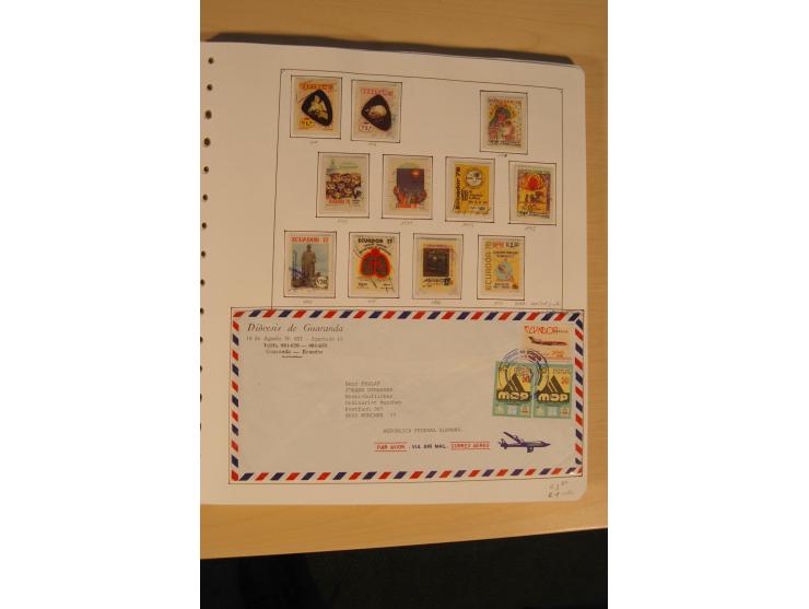 1865/2002 (ca.), meist gestempelte Sammlung mit 44 Briefen und Ganzsachen auf Albumblättern