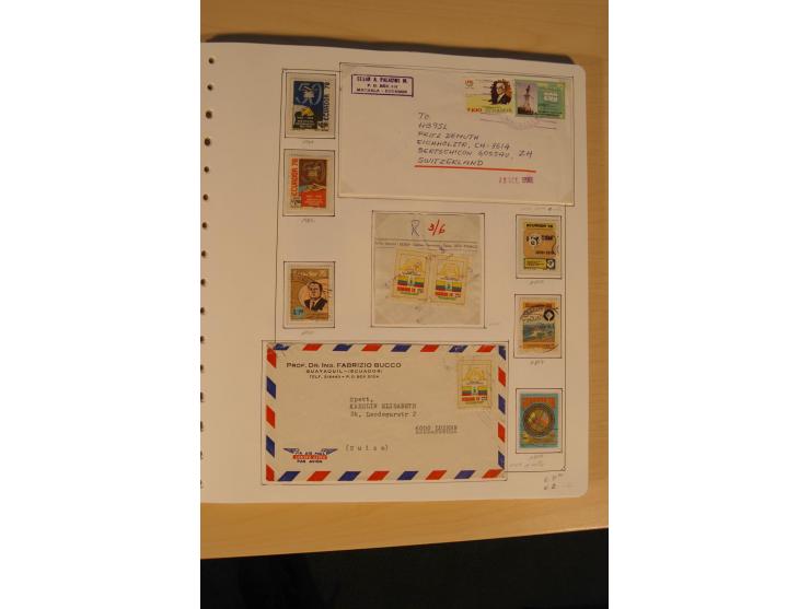 1865/2002 (ca.), meist gestempelte Sammlung mit 44 Briefen und Ganzsachen auf Albumblättern