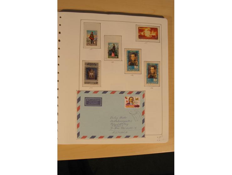 1865/2002 (ca.), meist gestempelte Sammlung mit 44 Briefen und Ganzsachen auf Albumblättern