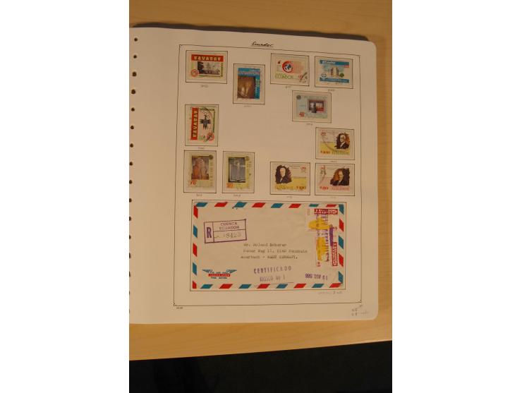 1865/2002 (ca.), meist gestempelte Sammlung mit 44 Briefen und Ganzsachen auf Albumblättern