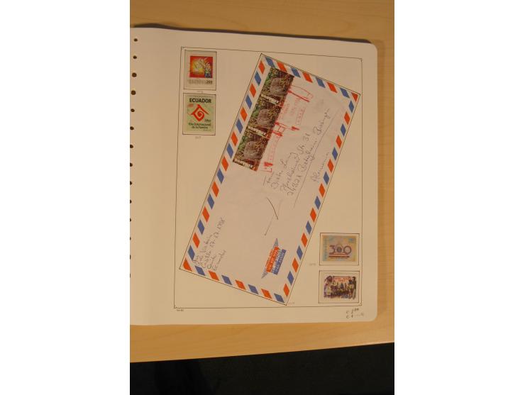 1865/2002 (ca.), meist gestempelte Sammlung mit 44 Briefen und Ganzsachen auf Albumblättern