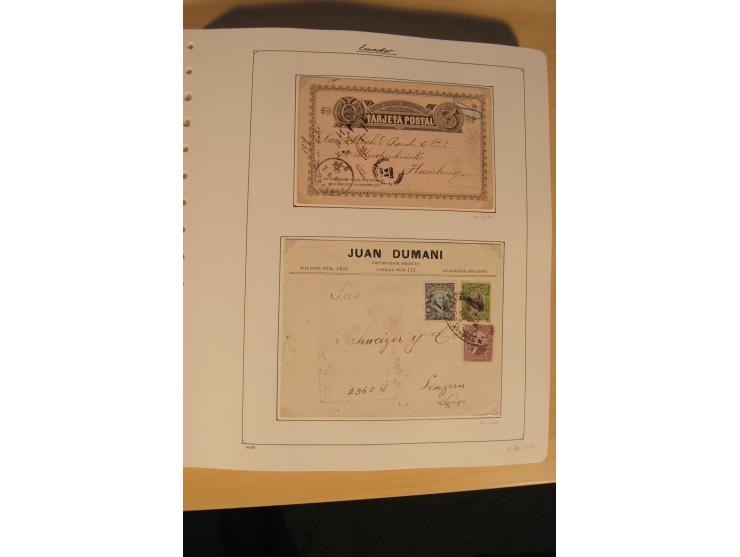1865/2002 (ca.), meist gestempelte Sammlung mit 44 Briefen und Ganzsachen auf Albumblättern