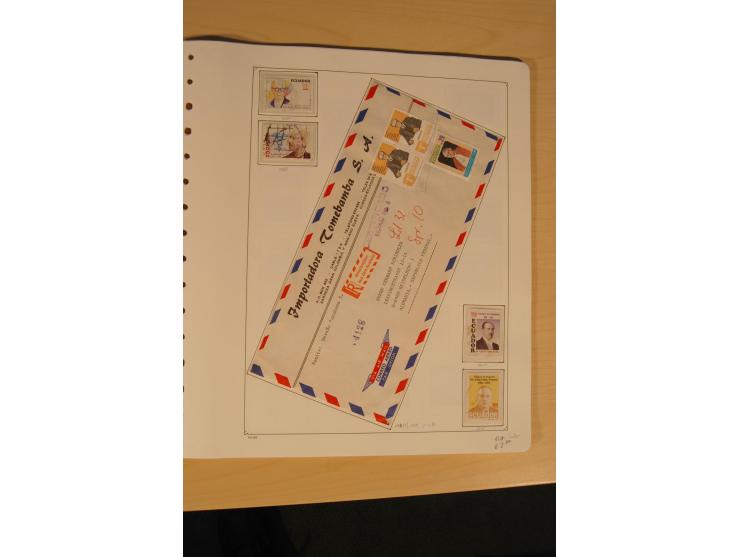 1865/2002 (ca.), meist gestempelte Sammlung mit 44 Briefen und Ganzsachen auf Albumblättern