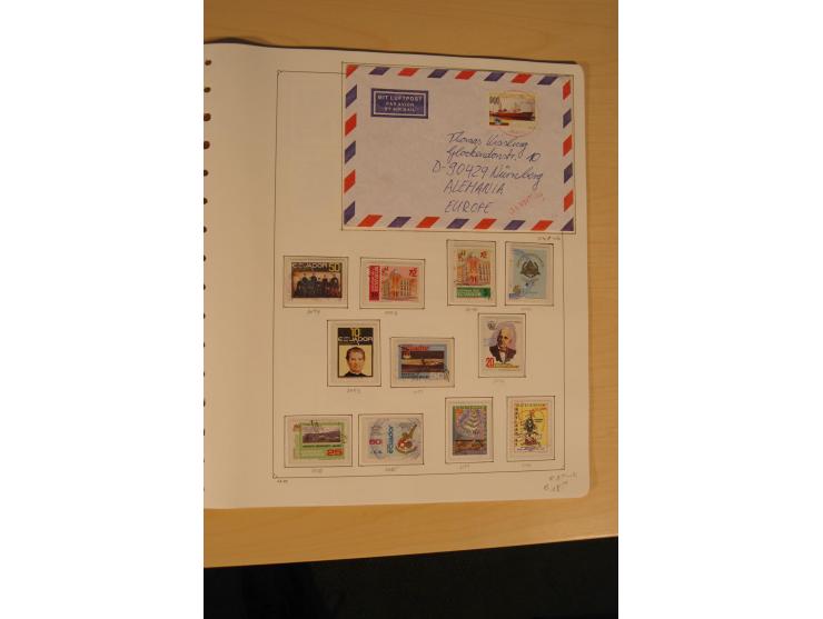 1865/2002 (ca.), meist gestempelte Sammlung mit 44 Briefen und Ganzsachen auf Albumblättern