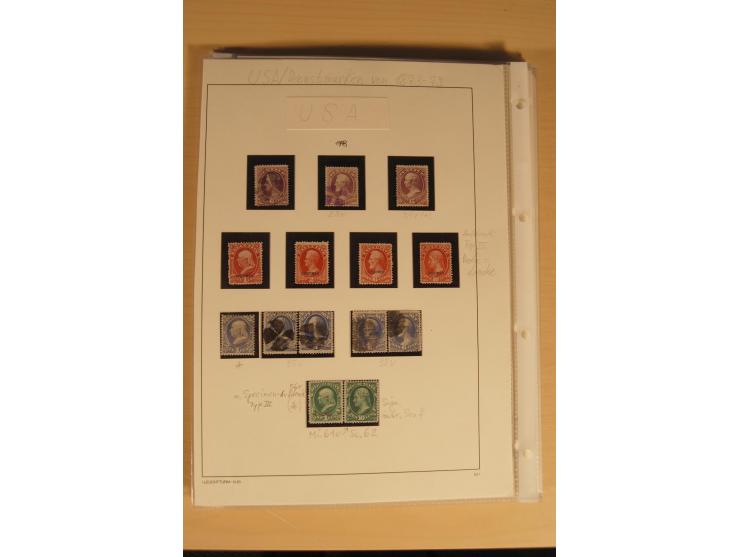 1847/93, gestempelte reichhaltige Sammlung mit Konföderierten Staaten sowie einer ganzen Reihe von zum Teil interessanten Bri