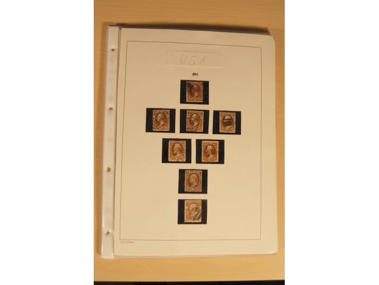 1847/93, gestempelte reichhaltige Sammlung mit Konföderierten Staaten sowie einer ganzen Reihe von zum Teil interessanten Bri