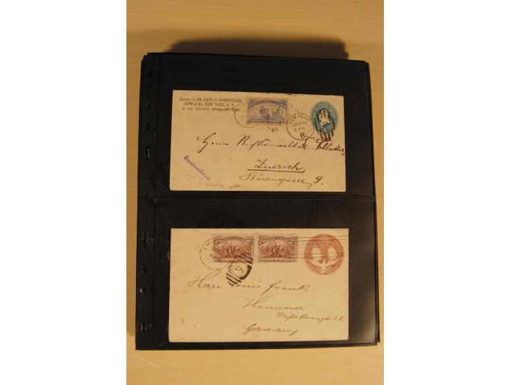 1847/93, gestempelte reichhaltige Sammlung mit Konföderierten Staaten sowie einer ganzen Reihe von zum Teil interessanten Bri