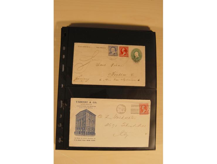 1847/93, gestempelte reichhaltige Sammlung mit Konföderierten Staaten sowie einer ganzen Reihe von zum Teil interessanten Bri