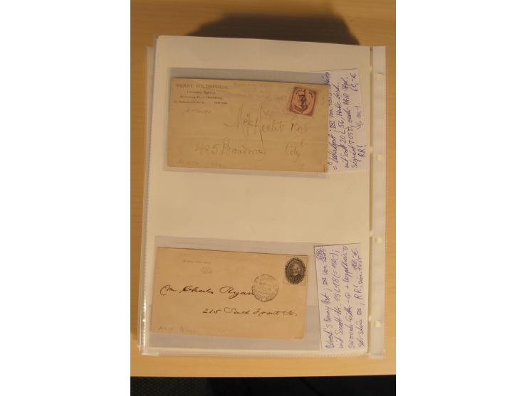 1847/93, gestempelte reichhaltige Sammlung mit Konföderierten Staaten sowie einer ganzen Reihe von zum Teil interessanten Bri