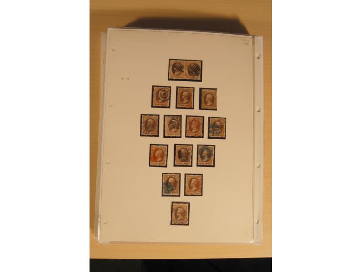 1847/93, gestempelte reichhaltige Sammlung mit Konföderierten Staaten sowie einer ganzen Reihe von zum Teil interessanten Bri