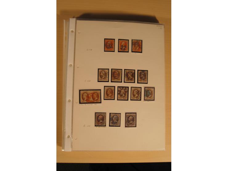 1847/93, gestempelte reichhaltige Sammlung mit Konföderierten Staaten sowie einer ganzen Reihe von zum Teil interessanten Bri