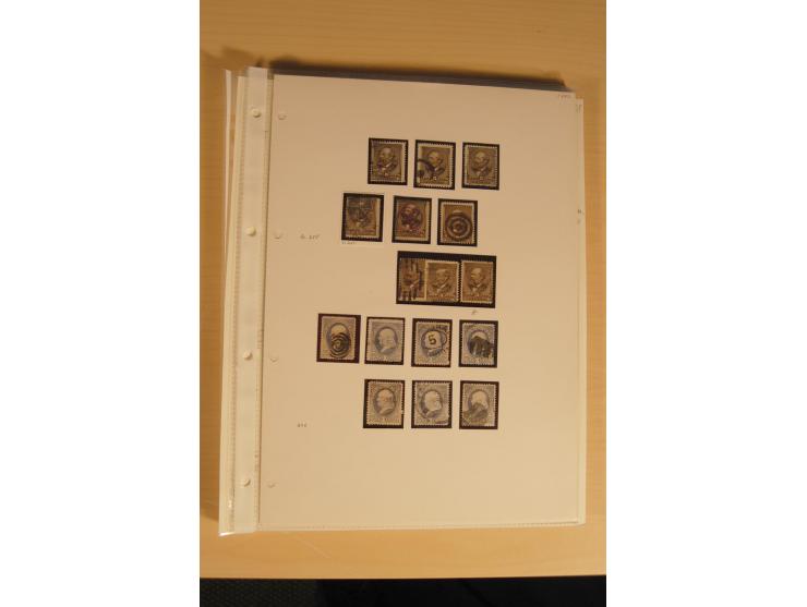 1847/93, gestempelte reichhaltige Sammlung mit Konföderierten Staaten sowie einer ganzen Reihe von zum Teil interessanten Bri