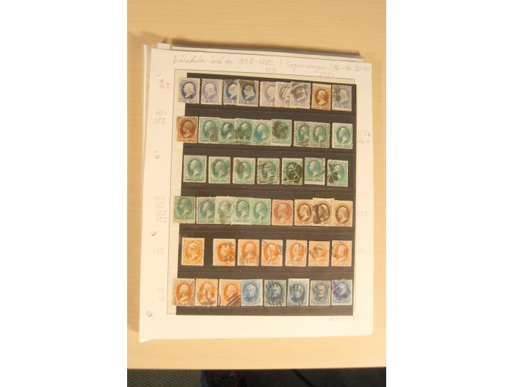 1847/93, gestempelte reichhaltige Sammlung mit Konföderierten Staaten sowie einer ganzen Reihe von zum Teil interessanten Bri