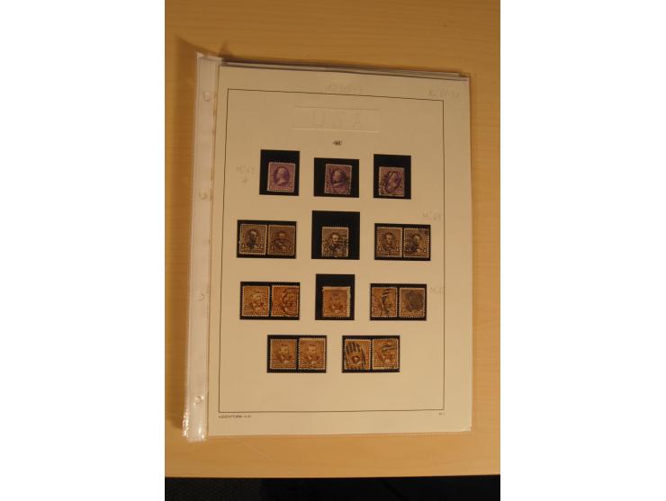 1847/93, gestempelte reichhaltige Sammlung mit Konföderierten Staaten sowie einer ganzen Reihe von zum Teil interessanten Bri