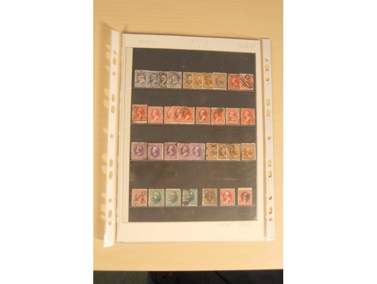 1847/93, gestempelte reichhaltige Sammlung mit Konföderierten Staaten sowie einer ganzen Reihe von zum Teil interessanten Bri