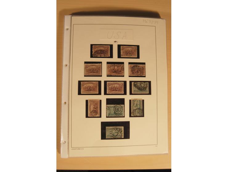 1847/93, gestempelte reichhaltige Sammlung mit Konföderierten Staaten sowie einer ganzen Reihe von zum Teil interessanten Bri
